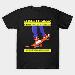 San Francisco, USA Skate T-Shirt